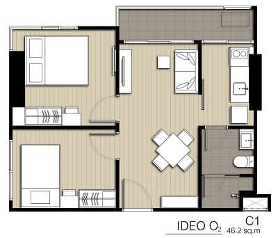 เช่าคอนโด ไอดีโอ โอทู คอนโดมิเนียม - Condo Rental Ideo O2 condominium - 506799