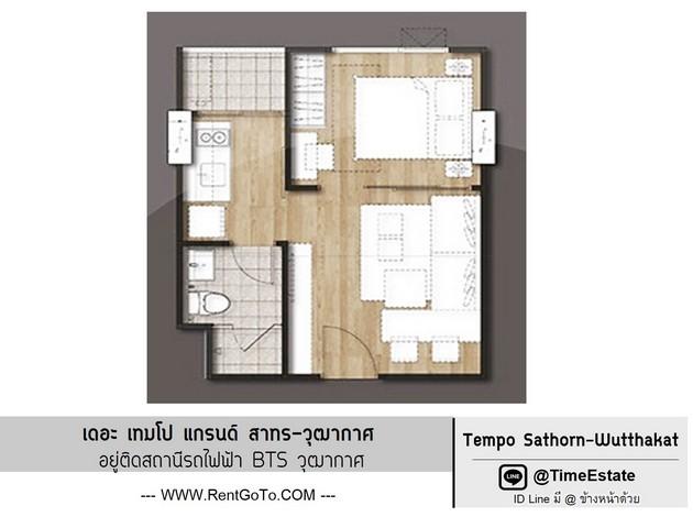 เช่าคอนโด เดอะ เทมโป แกรนด์ สาทร - วุฒากาศ คอนโดมิเนียม - Condo Rental The Tempo Grand Sathorn - Wutthakat condominium - 921571