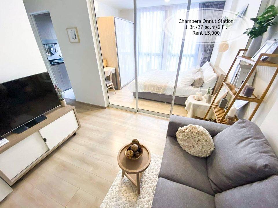 เช่าคอนโด แชมเบอร์ส อ่อนนุช สเตชั่น คอนโดมิเนียม - Condo Rental Chambers On-nut Station condominium - 1924019