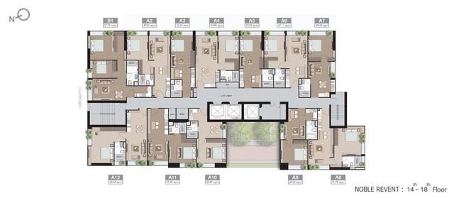 ขายคอนโด โนเบิล รีเวนต์ คอนโดมิเนียม - Sell Condo Noble Revent condominium - 2788636