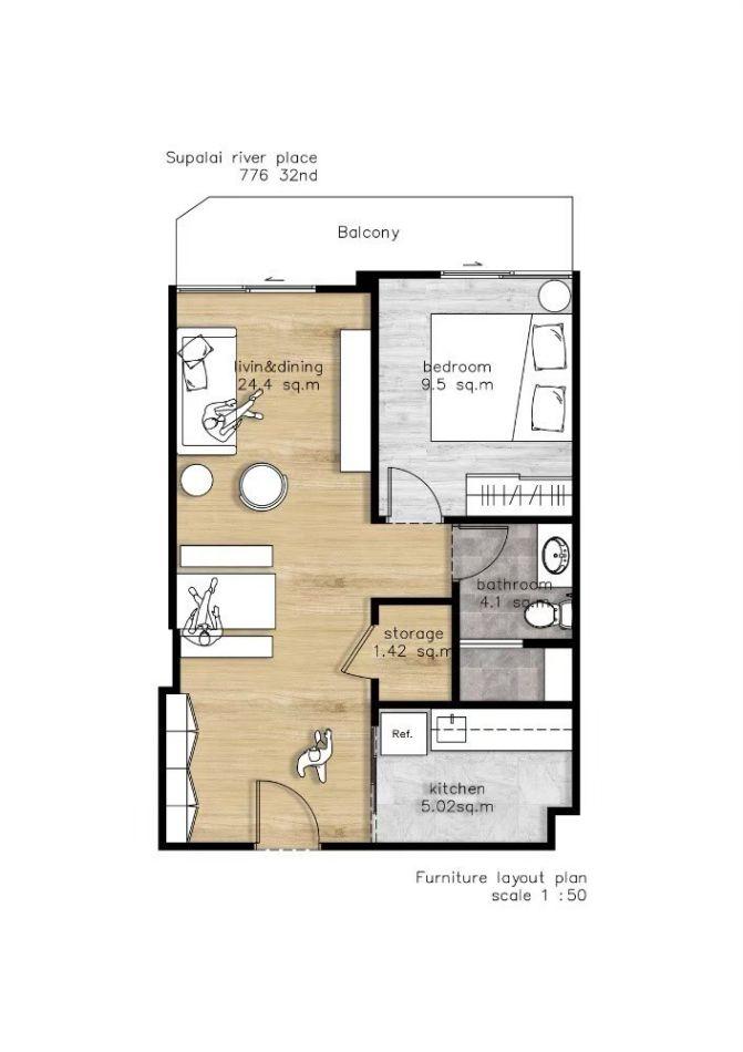 ขายคอนโด Supalai River Place Charoennakhorn - Sell Condo   - 2795270