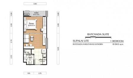 ขายคอนโด Supalai Lite รัชดาฯ-นราธิวาส-สาทร (ศุภาลัย ไลท์ รัชดา-นราธิวาส-สาทร) - Sell Condo   - 3149725