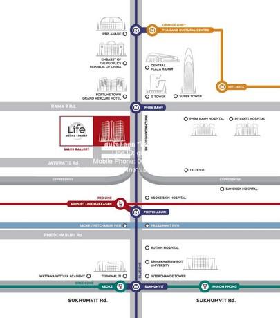 เช่าคอนโด ไลฟ์ อโศก-พระราม 9 คอนโดมิเนียม - Condo Rental Life Asoke-Rama 9 Condominium - 3166854