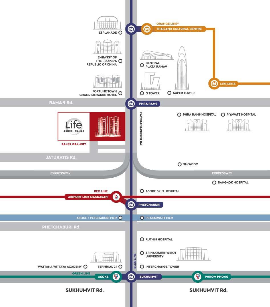 เช่าคอนโด ไลฟ์ อโศก-พระราม 9 คอนโดมิเนียม - Condo Rental Life Asoke-Rama 9 Condominium - 3182948